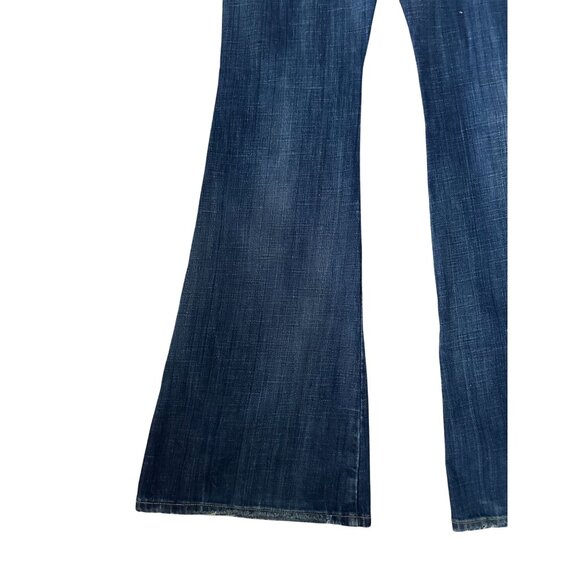 HUDSON Distressed Dark Wash Flare Leg Jeans Size 27 - Picture 4 of 11